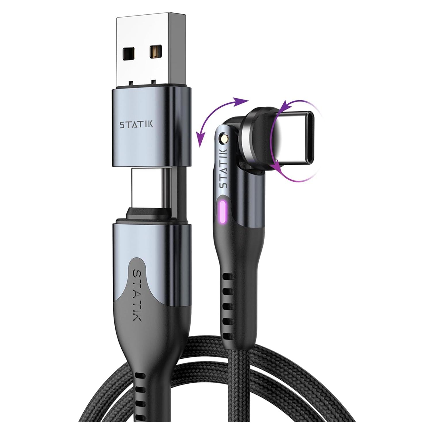 Cable de carga rápida USB C STATIK PowerPivot Pro 2M 100W