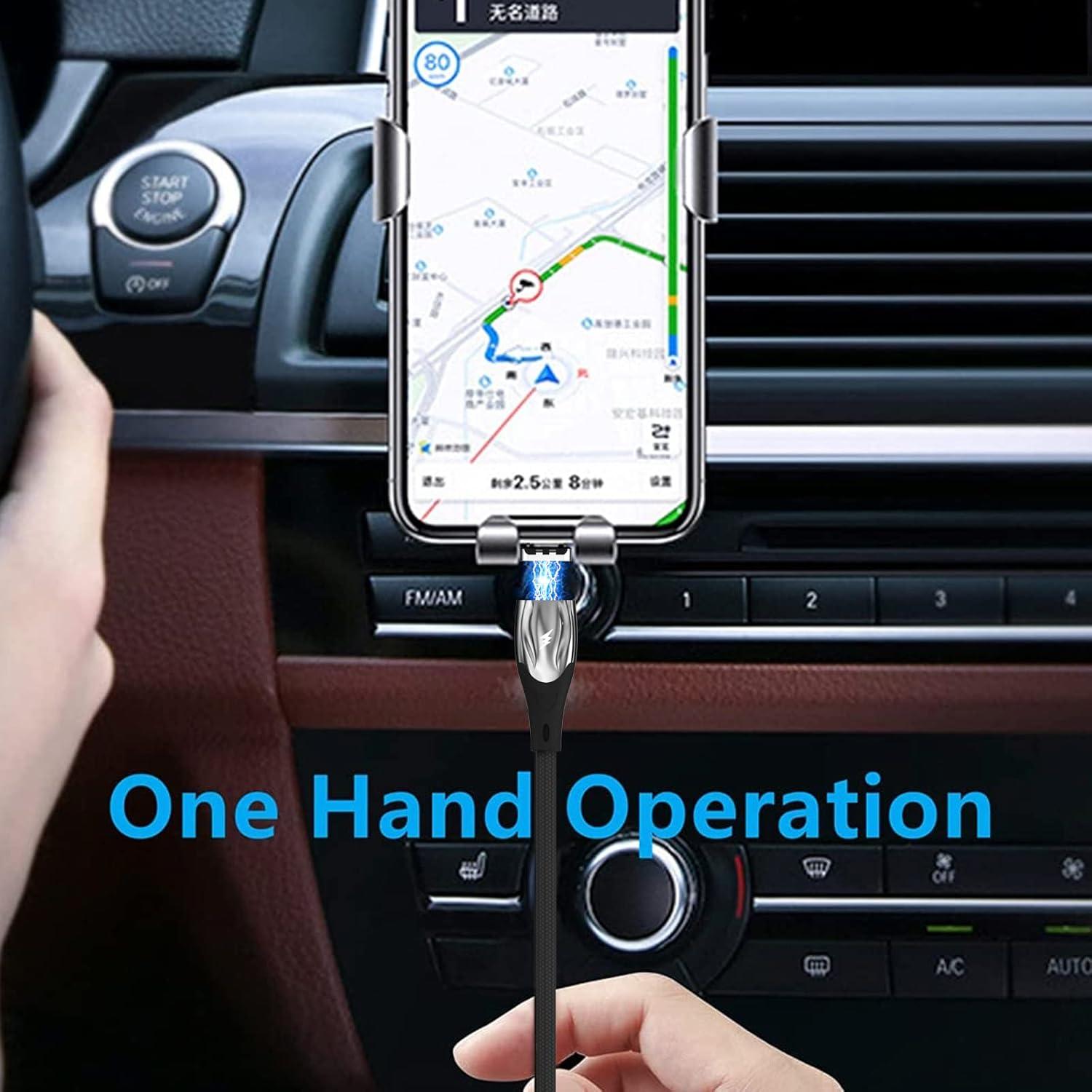 Cable de Carga Magnético USB C 100W CNakdDG 1m/2m/2m Negro