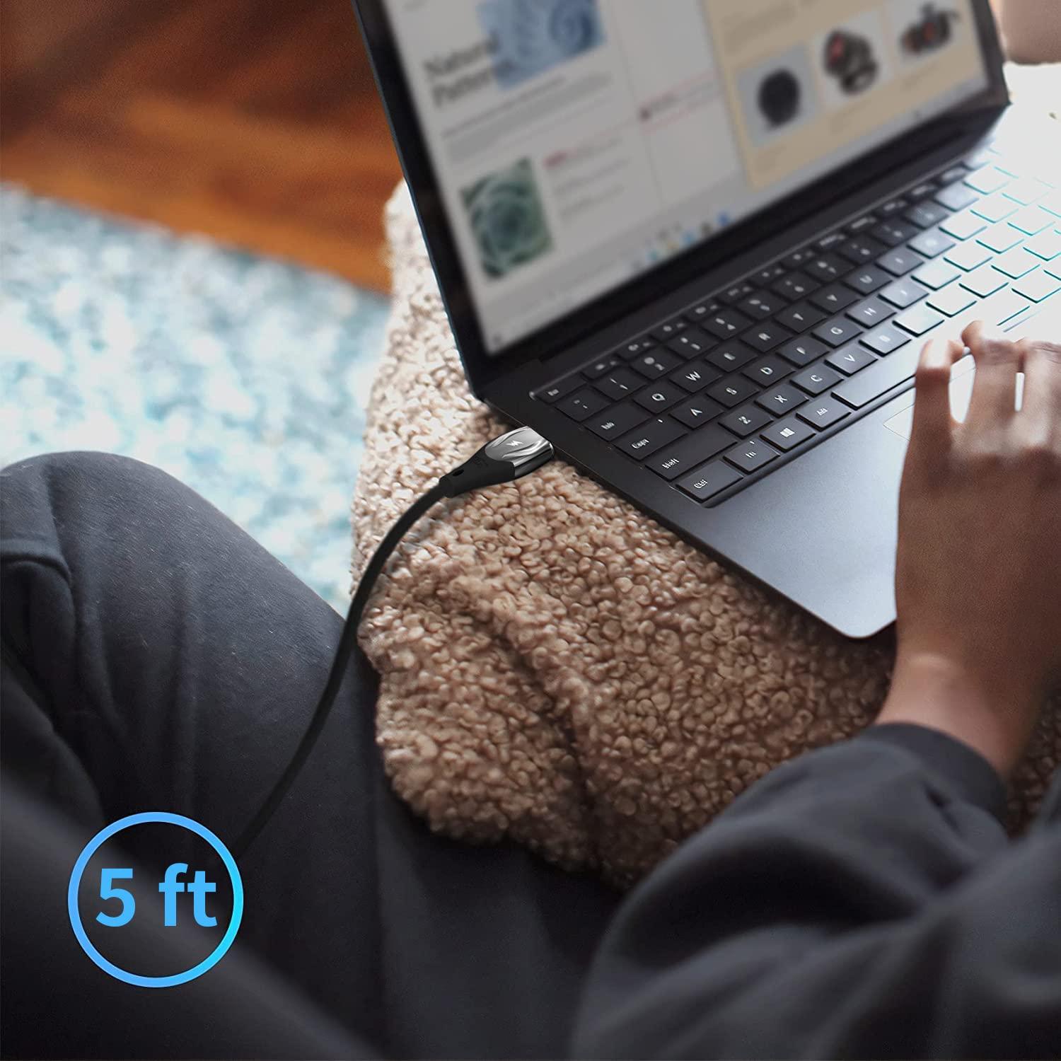 Cable de Carga Magnético USB C 100W CNakdDG 1m/2m/2m Negro