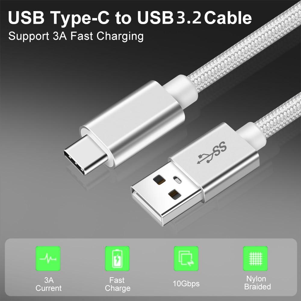 Cable de Datos Vortex USB Tipo-C 2m Carga Rápida 3A