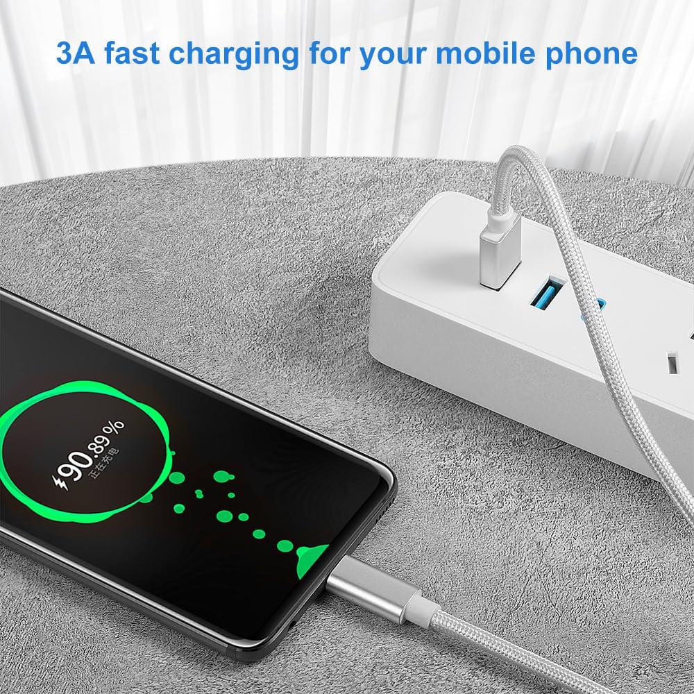 Cable de Datos Vortex USB Tipo-C 2m Carga Rápida 3A