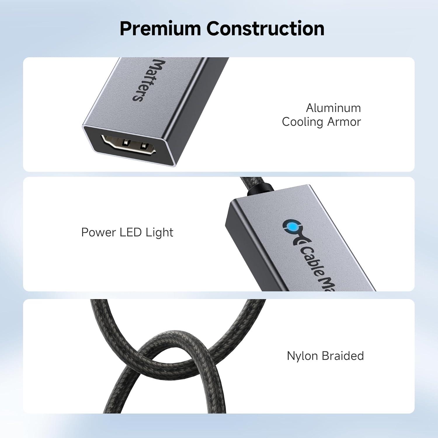 Adaptador USB-C a HDMI 2.1 Cable Matters 8K 60Hz 48Gbps
