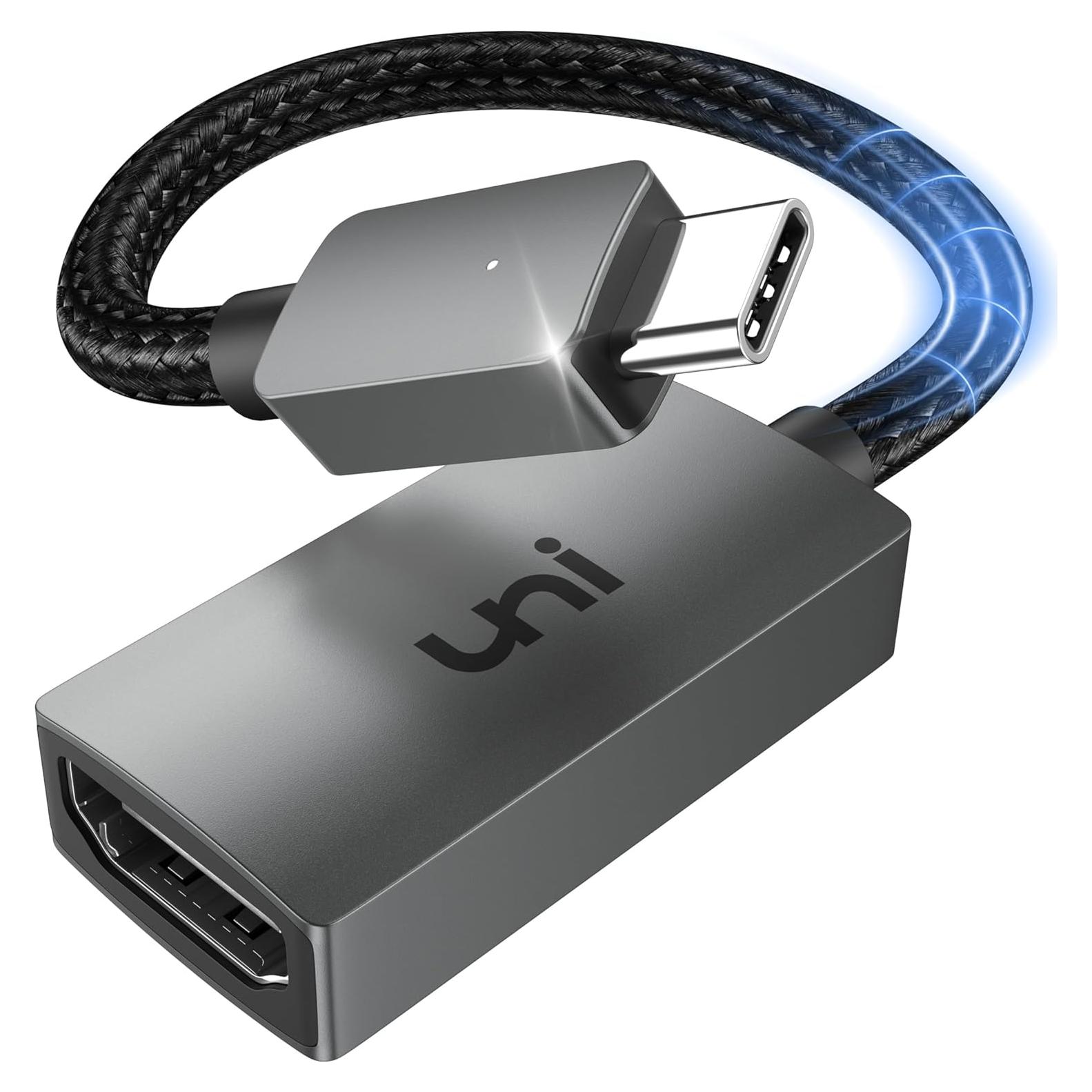 Adaptador USB C a HDMI 4K uni - Compatible con MacBook, iPhone 15