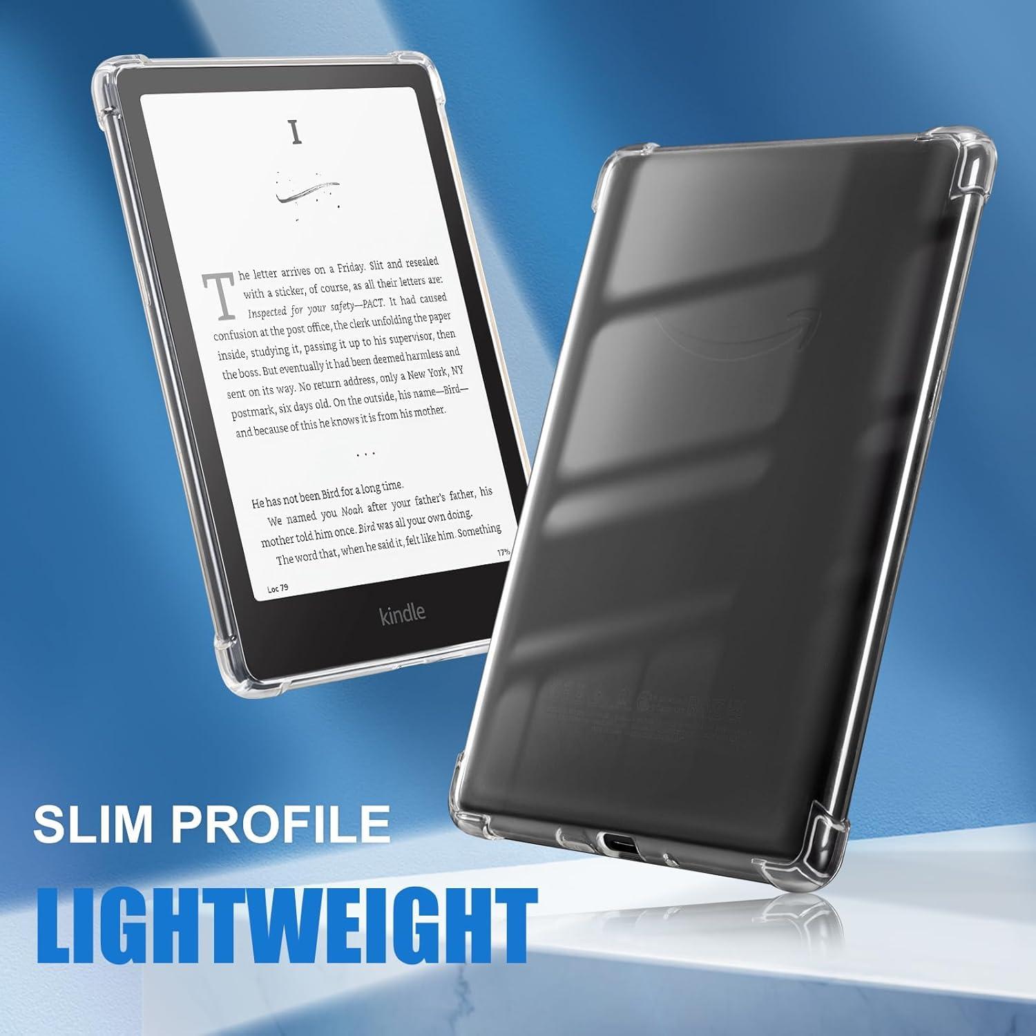 Funda Transparente CoBak para Kindle Paperwhite 2024 - Ligera y Resistente