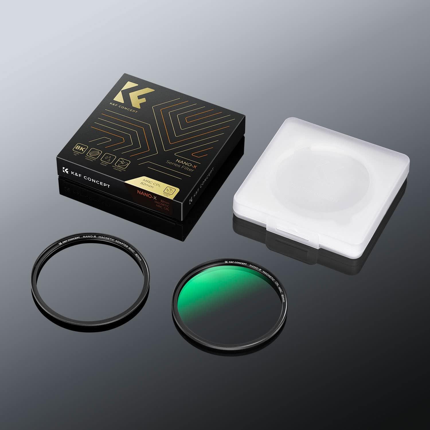 Filtro Polarizador Magnético K&F Concept 49mm + Anillo Básico