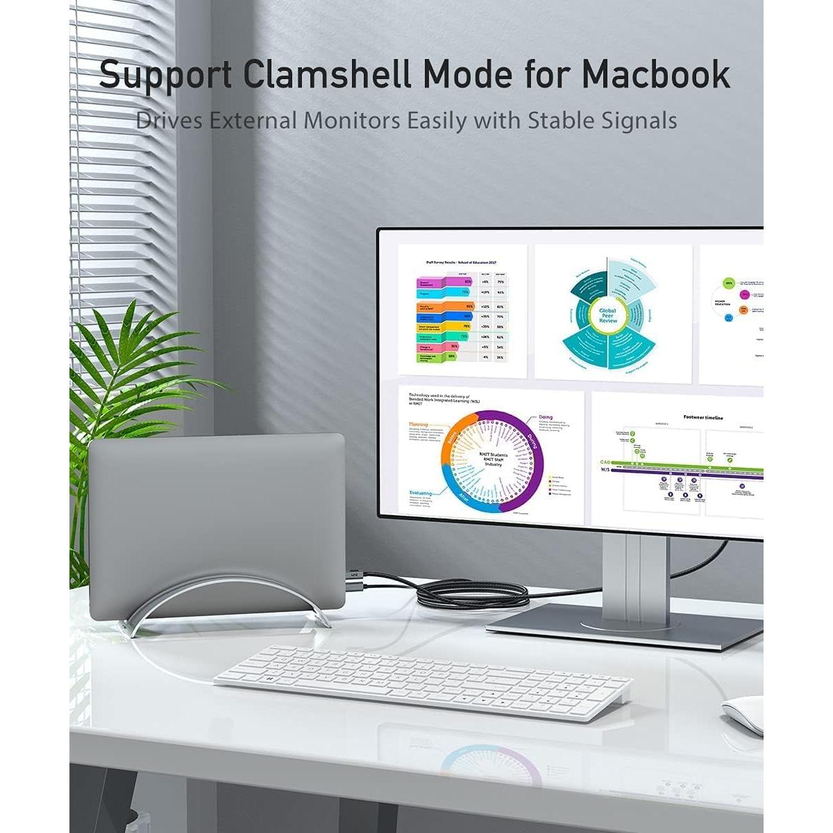 Cable USB C a DisplayPort uni 1.83m 4K@60Hz Compatible MacBook