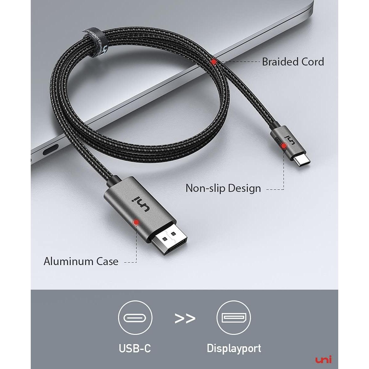 Cable USB C a DisplayPort uni 1.83m 4K@60Hz Compatible MacBook