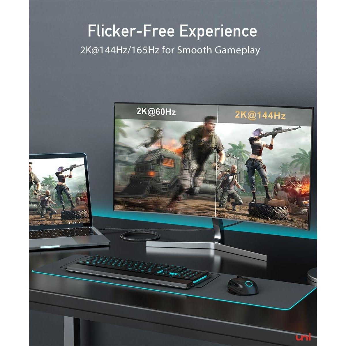 Cable USB C a DisplayPort uni 1.83m 4K@60Hz Compatible MacBook