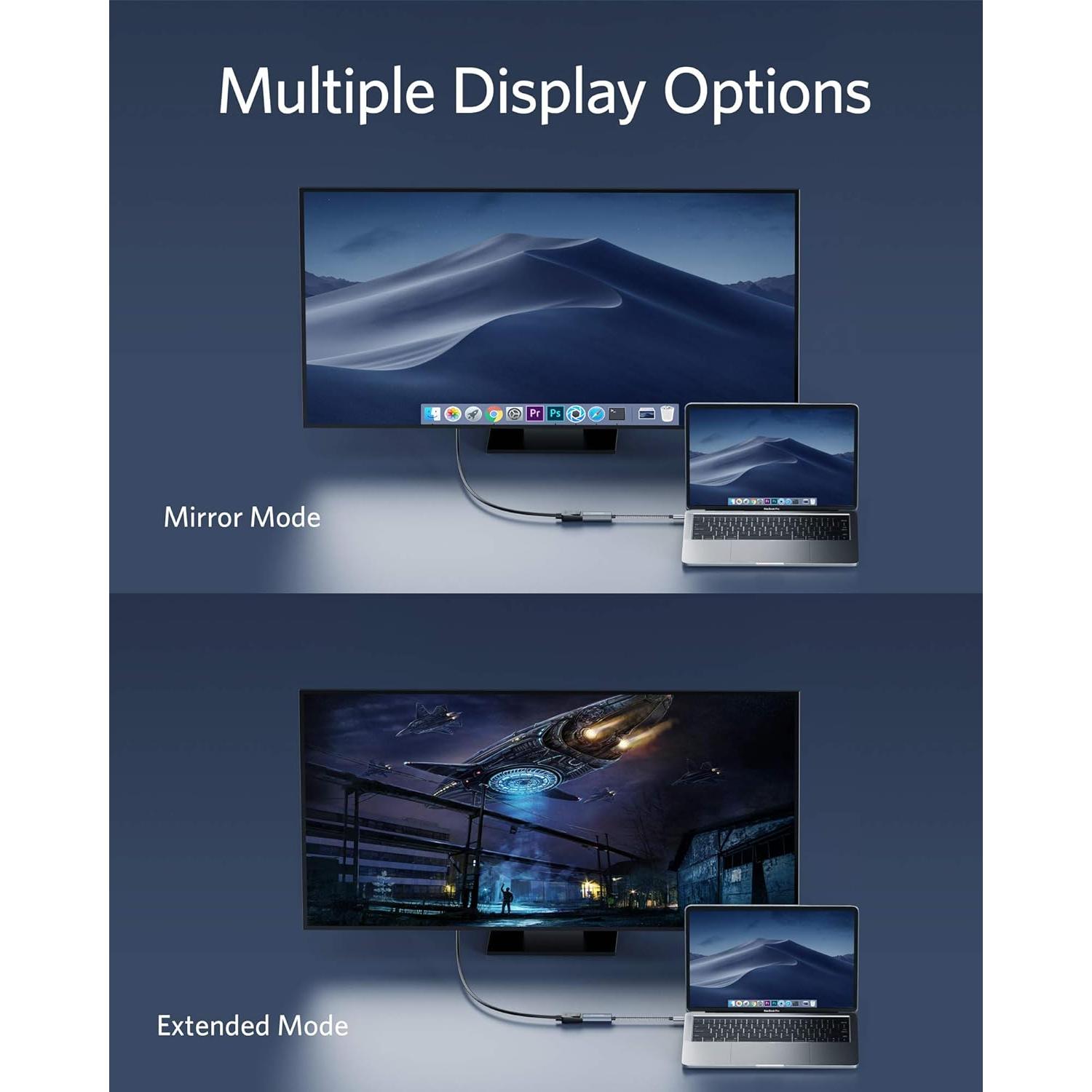 Adaptador USB-C a DisplayPort Anker PowerExpand 4K 60Hz