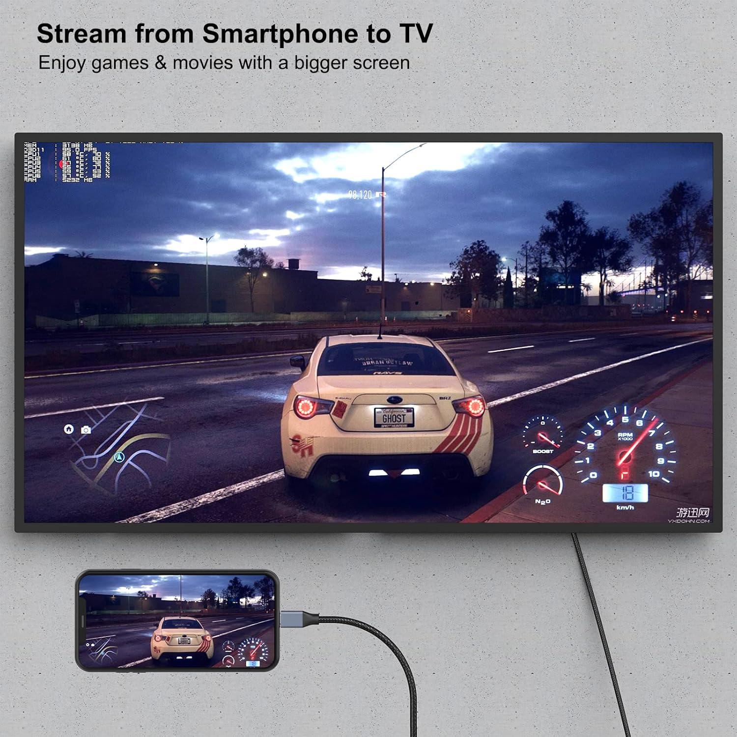 Cable USB-C a DisplayPort BENFEI 1.83m 4K@60Hz Compatible