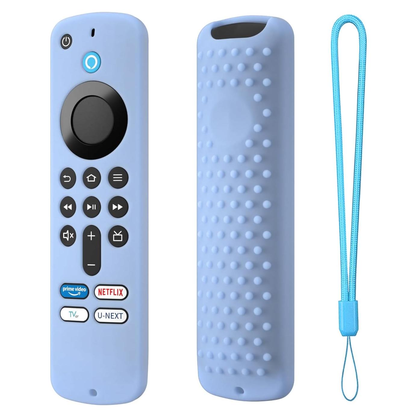 Funda de Silicona Azul Brillante para Control Remoto Fire TV 4K