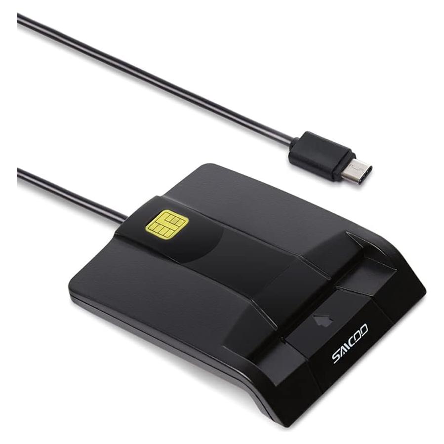 Lector de Tarjeta Inteligente USB-C Saicoo CAC Militar DOD