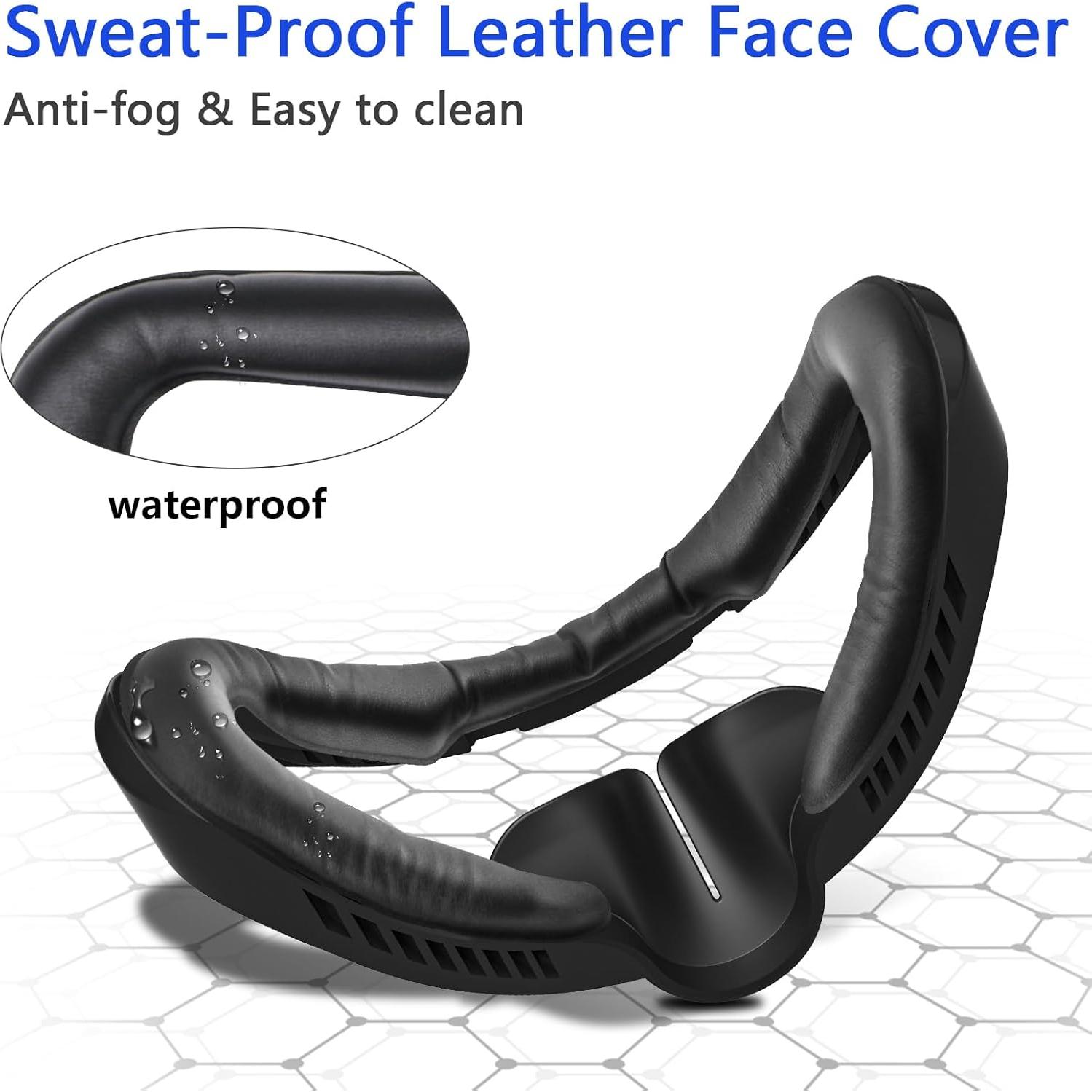 Almohadilla Facial de Reemplazo AODELAN para PSVR2 - Cuero PU