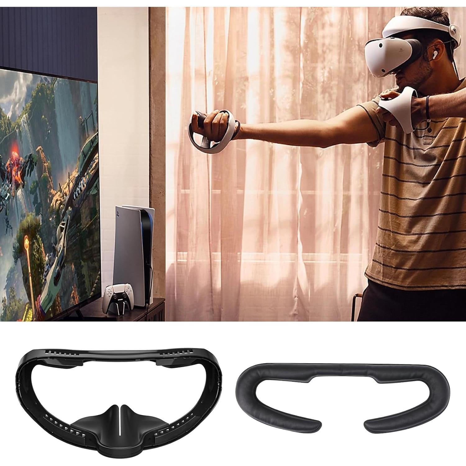 Almohadilla Facial de Reemplazo AODELAN para PSVR2 - Cuero PU