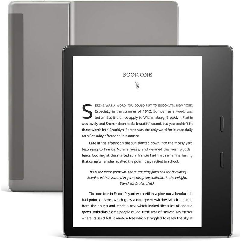 International Version – AT&T – Kindle Oasis – With 7” display and page turn buttons - 32 GB, Graphite - Free 4G LTE + Wi-Fi