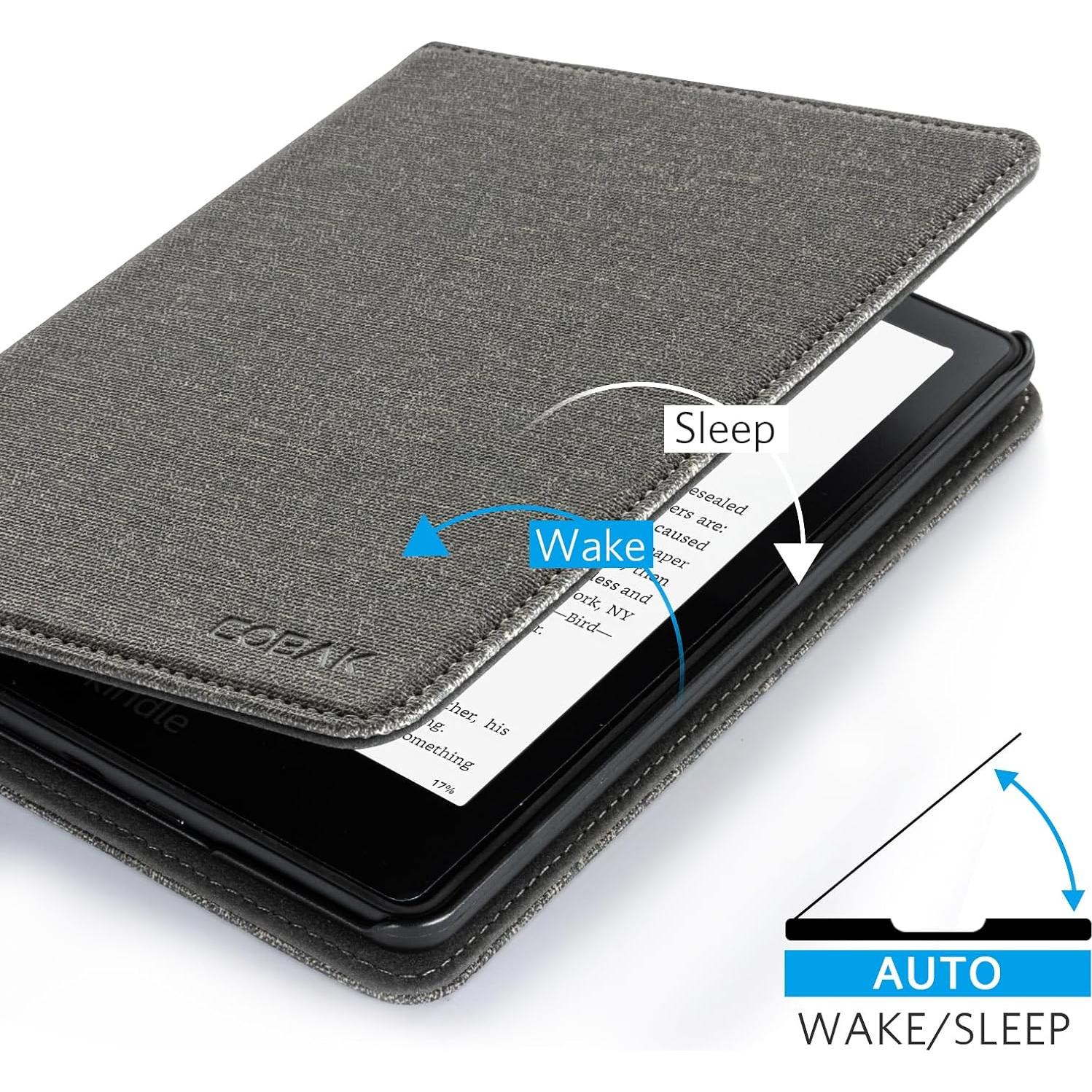 Funda CoBak para E-Reader 6" Gris con Auto Despertar