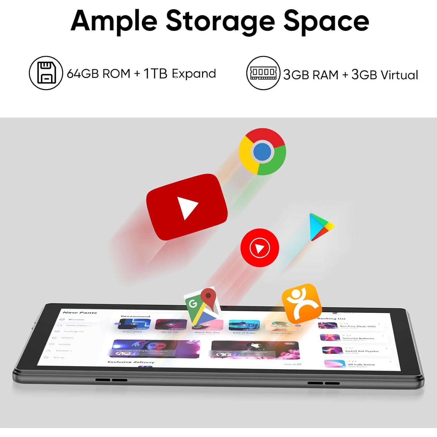 Tablet 10.1" Aiprotablet C20e Android 14, 6GB RAM, 64GB ROM