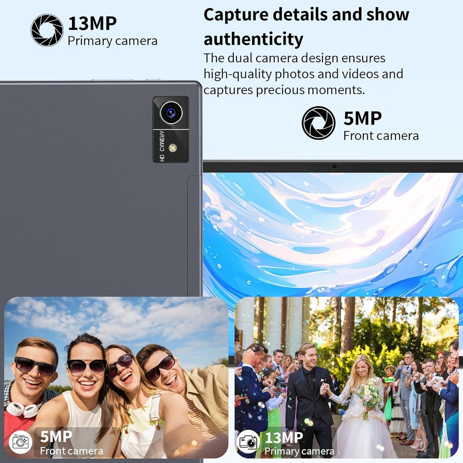 Tableta Android 15 JJGJ 10" 16GB RAM 256GB + 2TB Expansible