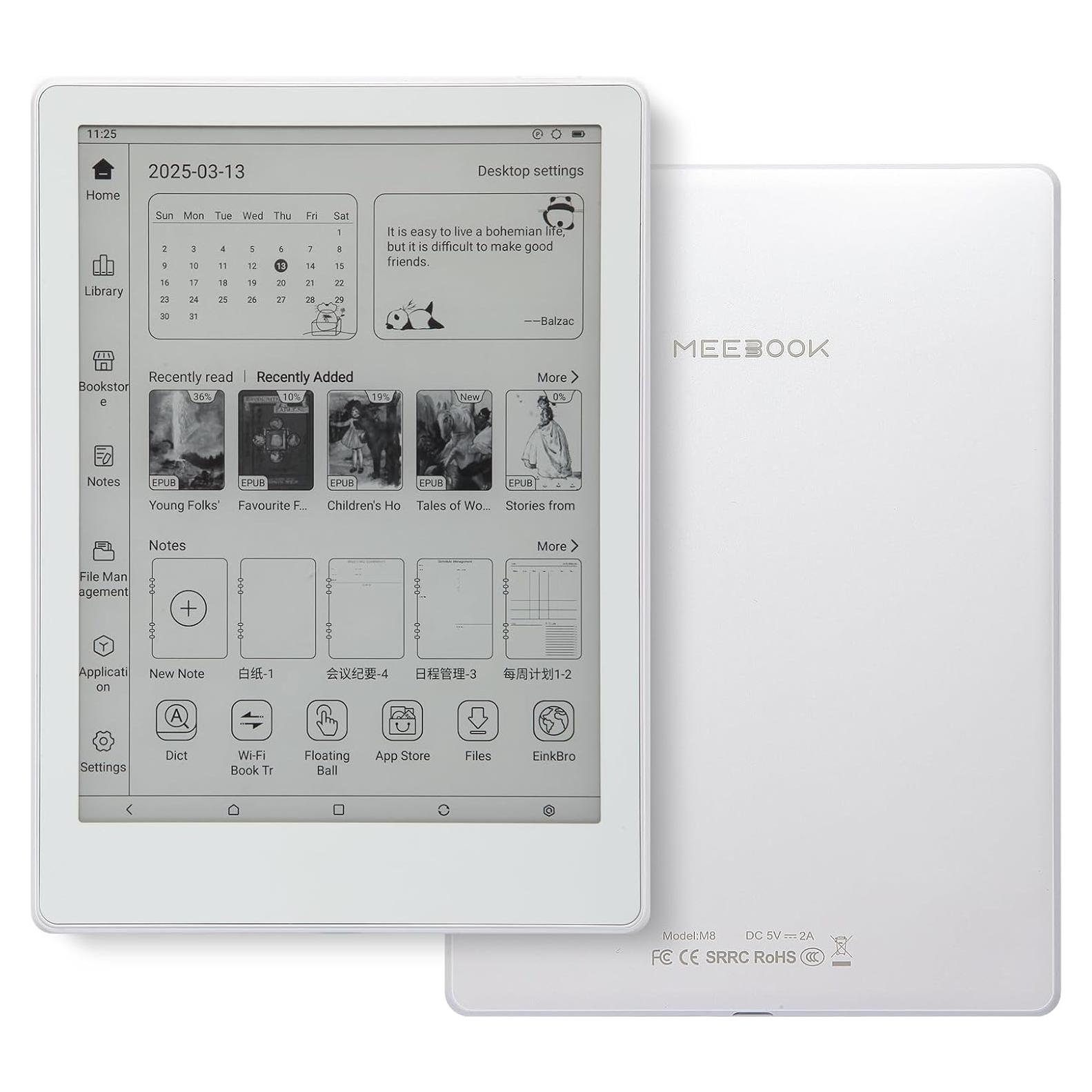 E-Reader Meebook M8 7.8" E-Ink 300PPI Android 14 4GB+64GB