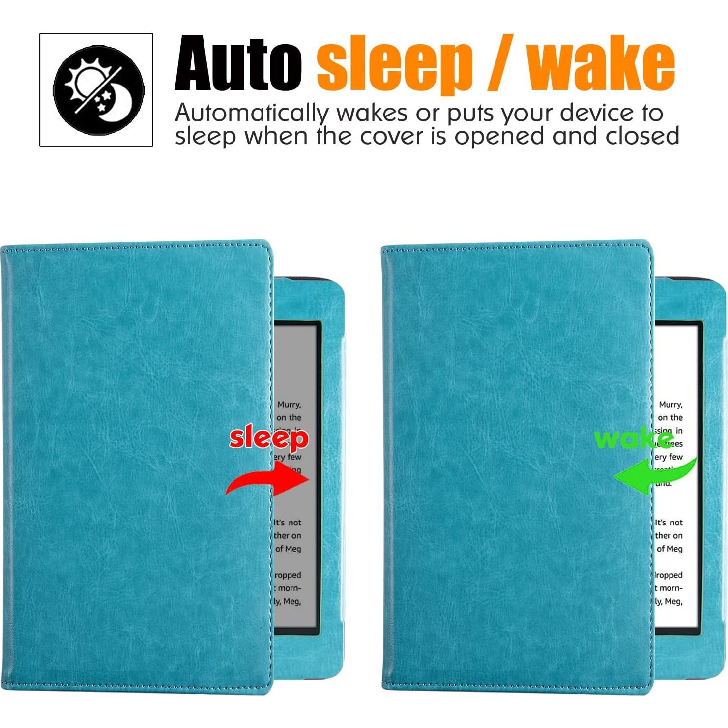 Funda Soporte BOZHUORUI para Kindle Paperwhite 6" - Azul Cielo