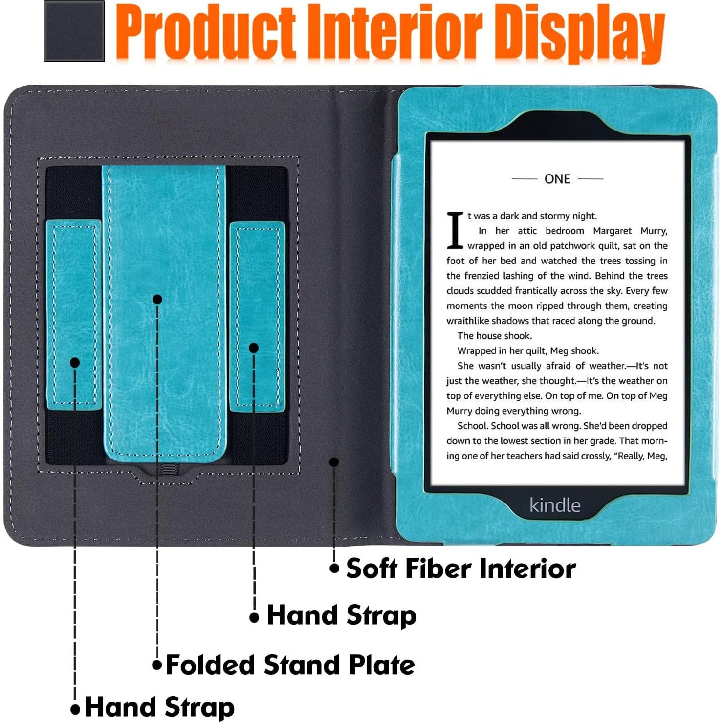 Funda Soporte BOZHUORUI para Kindle Paperwhite 6" - Azul Cielo