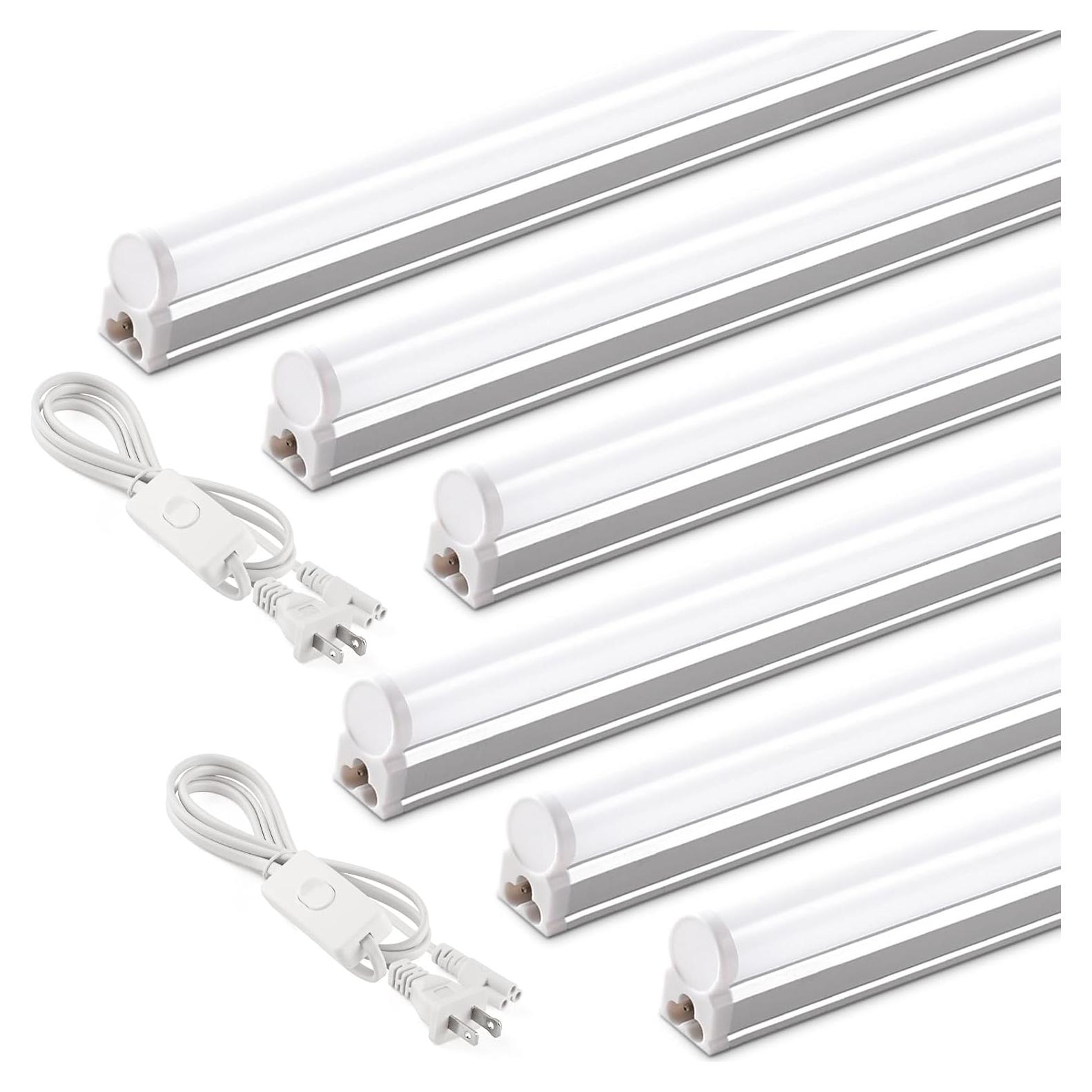 Barrina T5 4FT Luz LED 6500K 2200lm 20W Paquete de 6