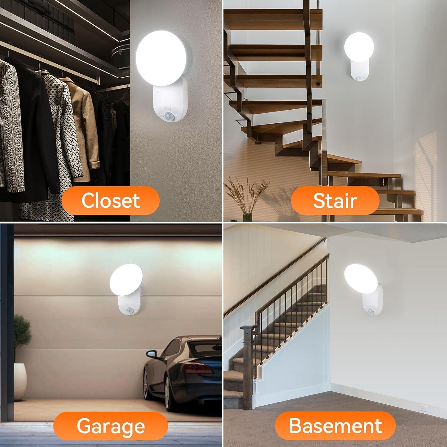 Luz de Pared Recargable con Sensor de Movimiento Gotopceed
