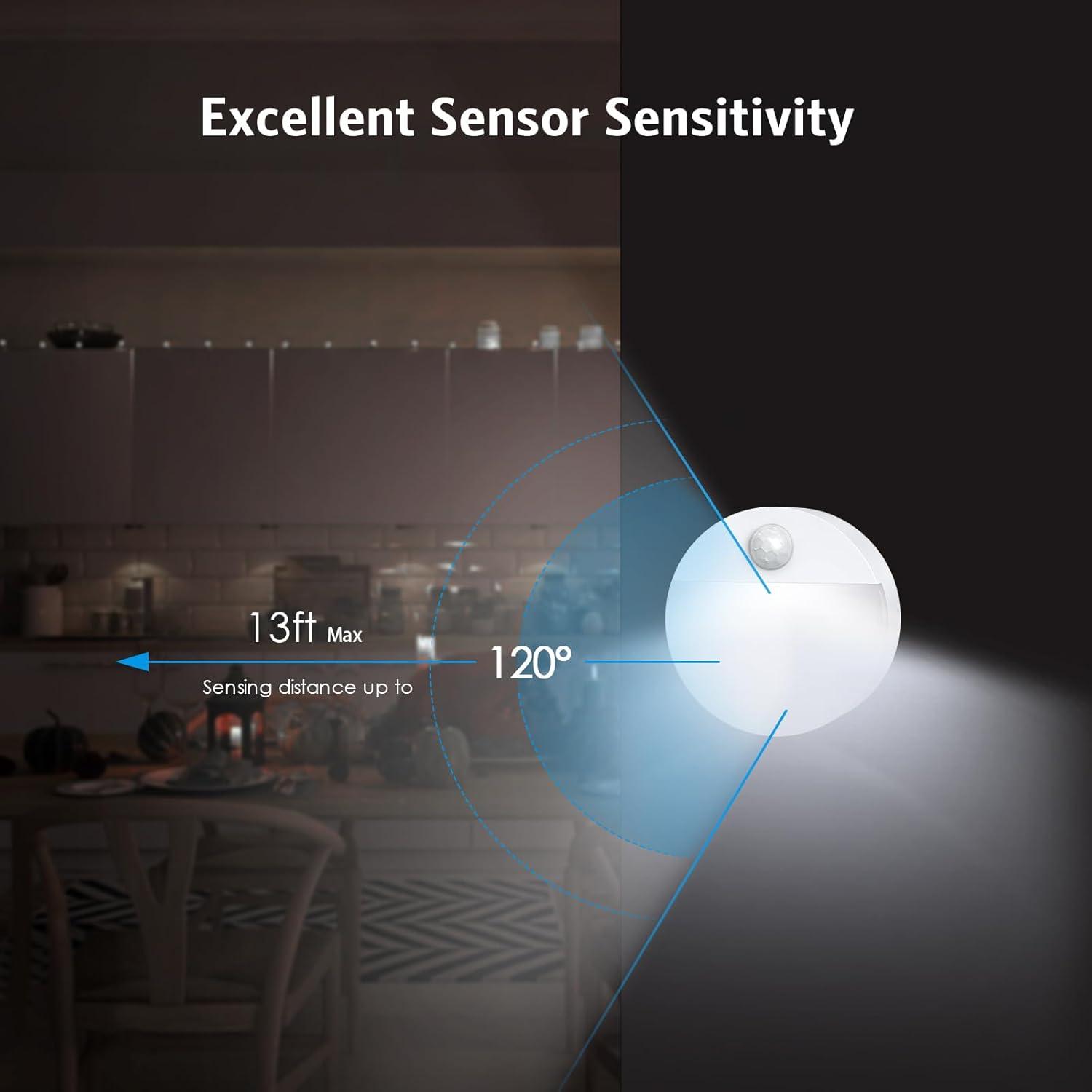 Luz de Sensor de Movimiento AMIR LED Inalámbrica 4 Piezas