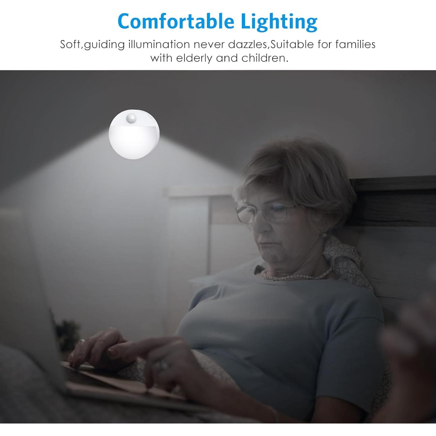 Luz de Sensor de Movimiento AMIR LED Inalámbrica 4 Piezas