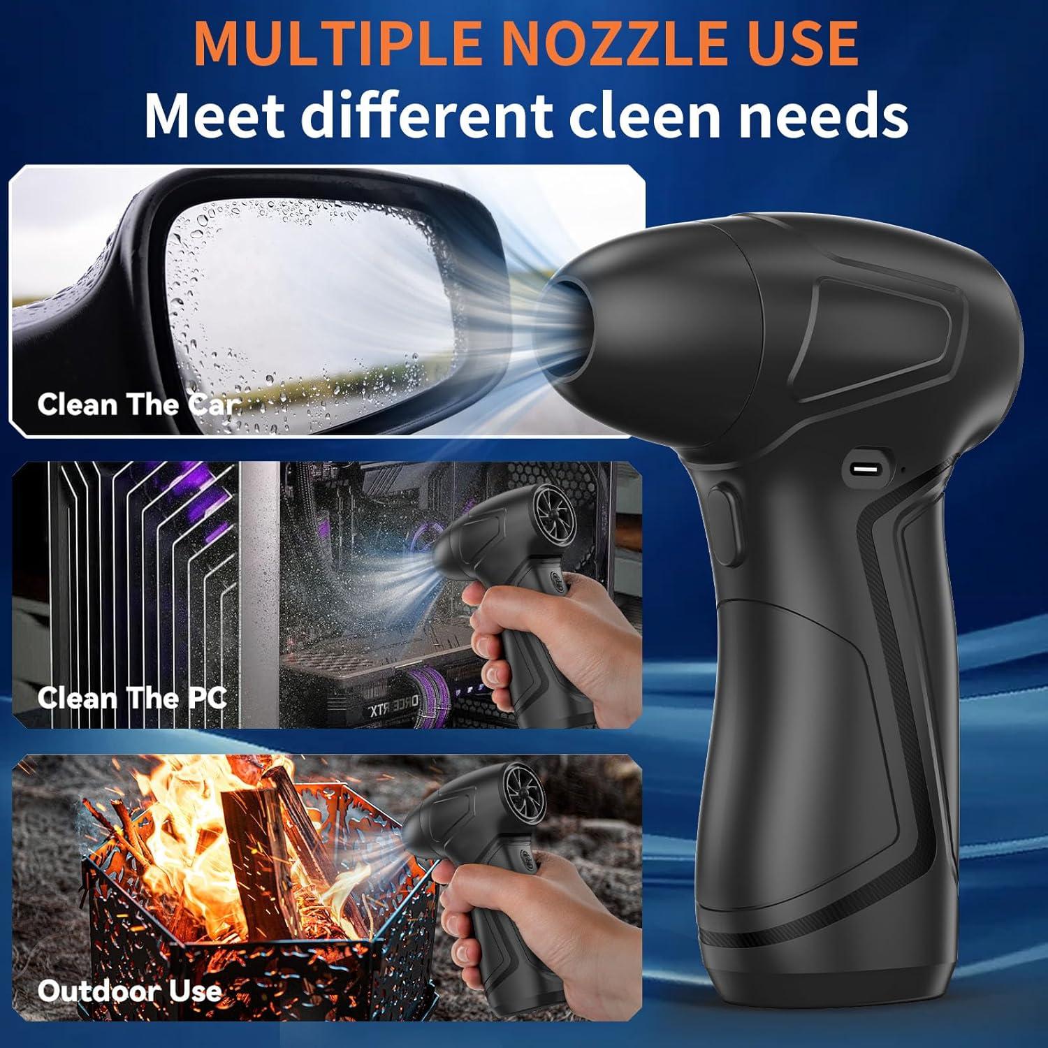 Soplador de Aire Comprimido Recargable PureWellness 2500mAh