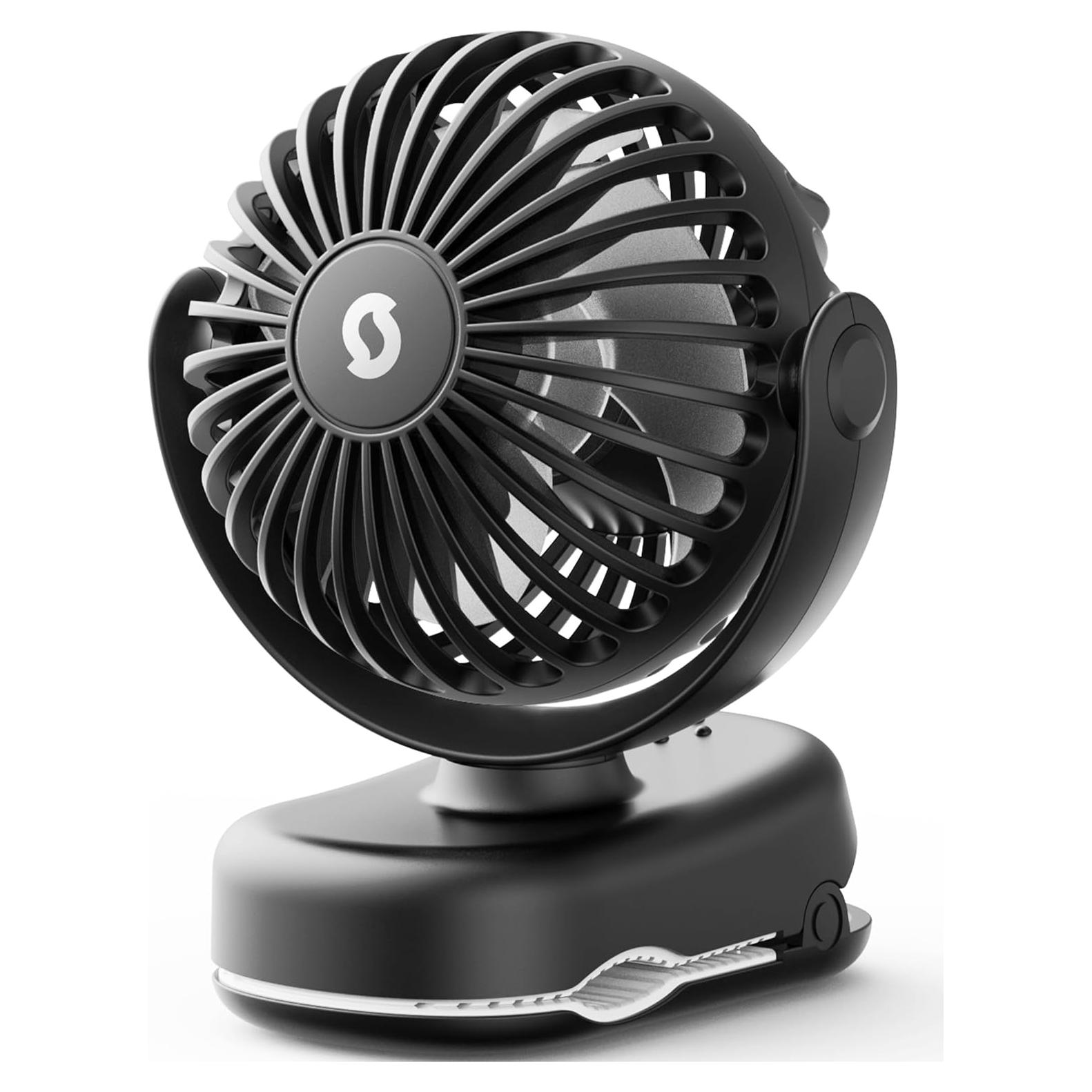 Ventilador de Clip SWEETFULL S27 Mini Recargable 3 Velocidades