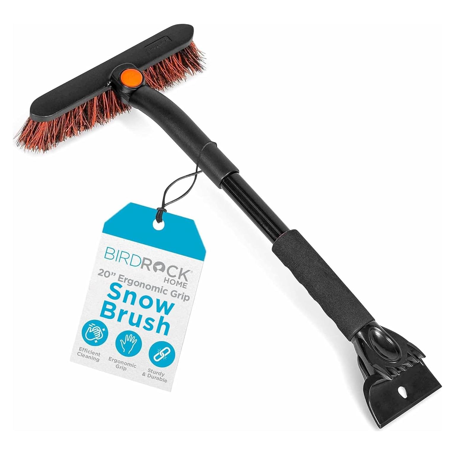Cepillo de Nieve BIRDROCK HOME 50.8 cm con Raspador Ergonómico