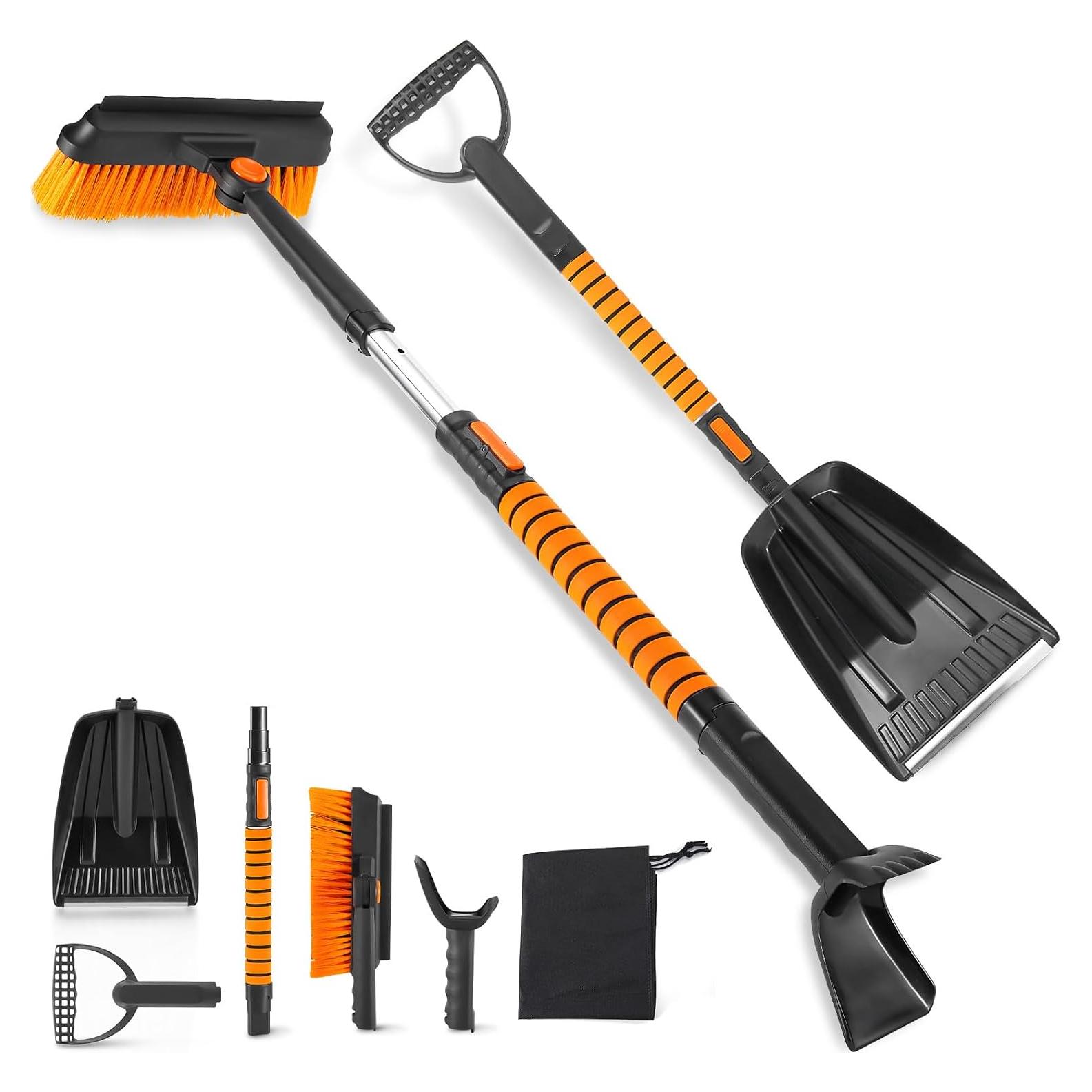 Raspador de Hielo HAOYOO 99 cm con Cepillo de Nieve 360°