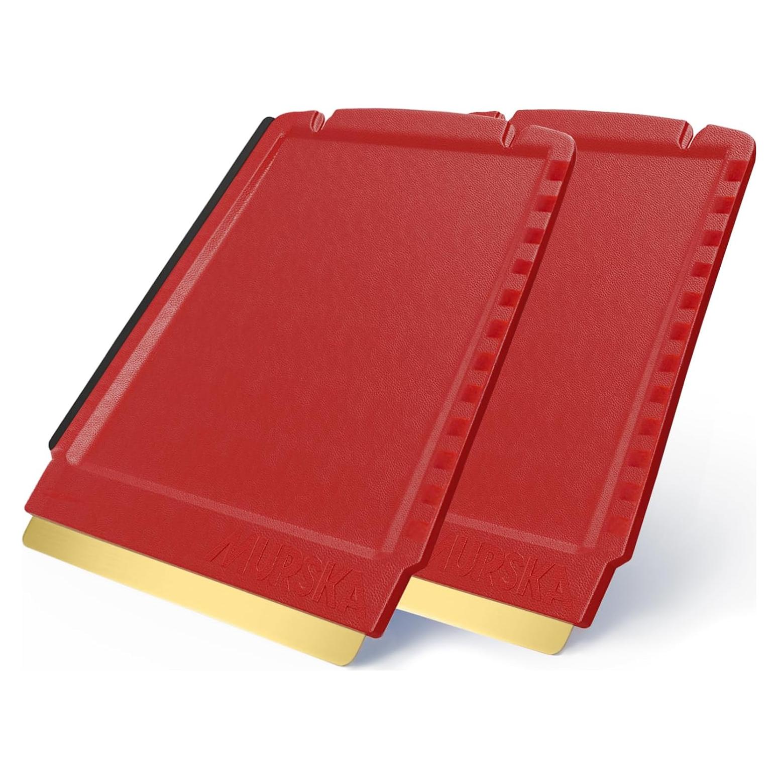 Raspador de Hielo 4-en-1 Murska Rojo para Coche 90 mm