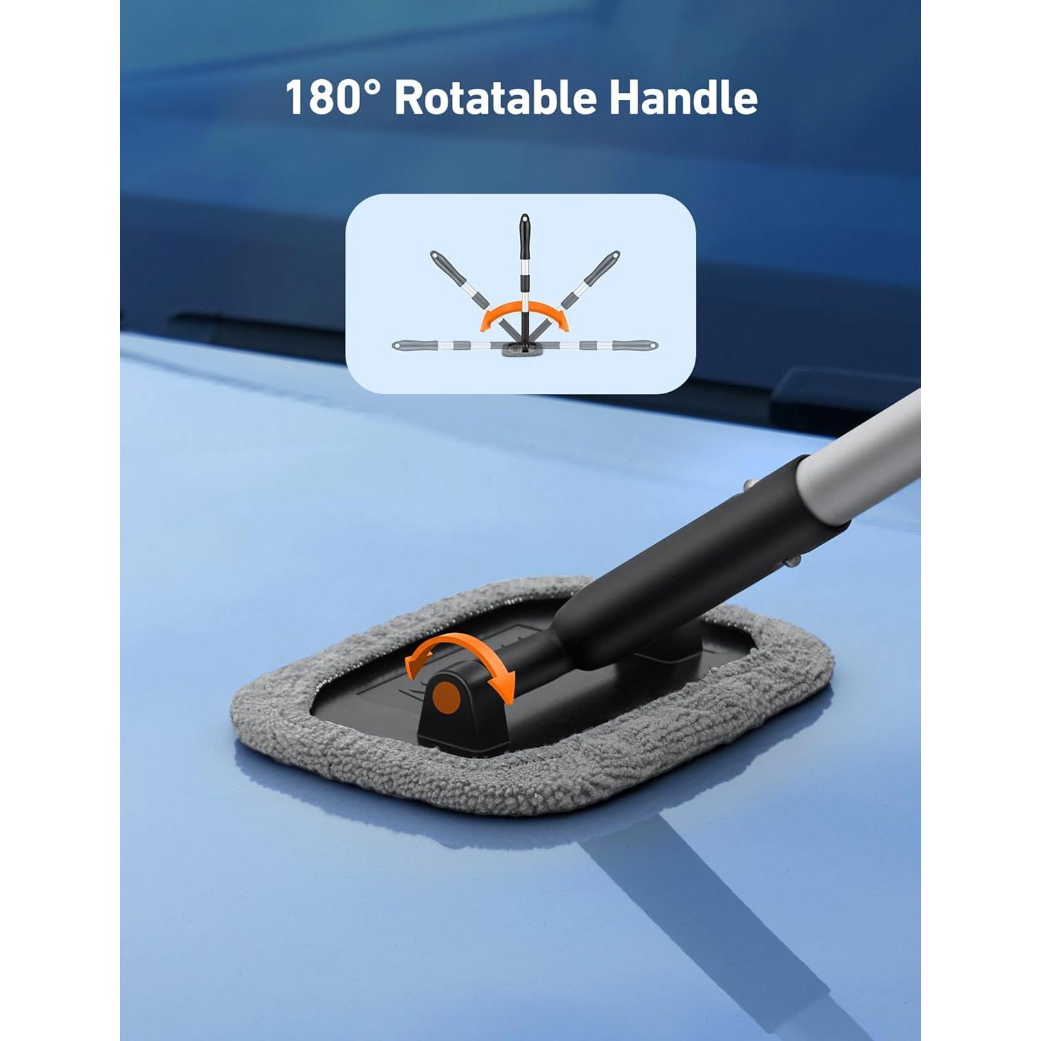 Limpiaparabrisas AstroAI con Mango Extensible y 4 Almohadillas