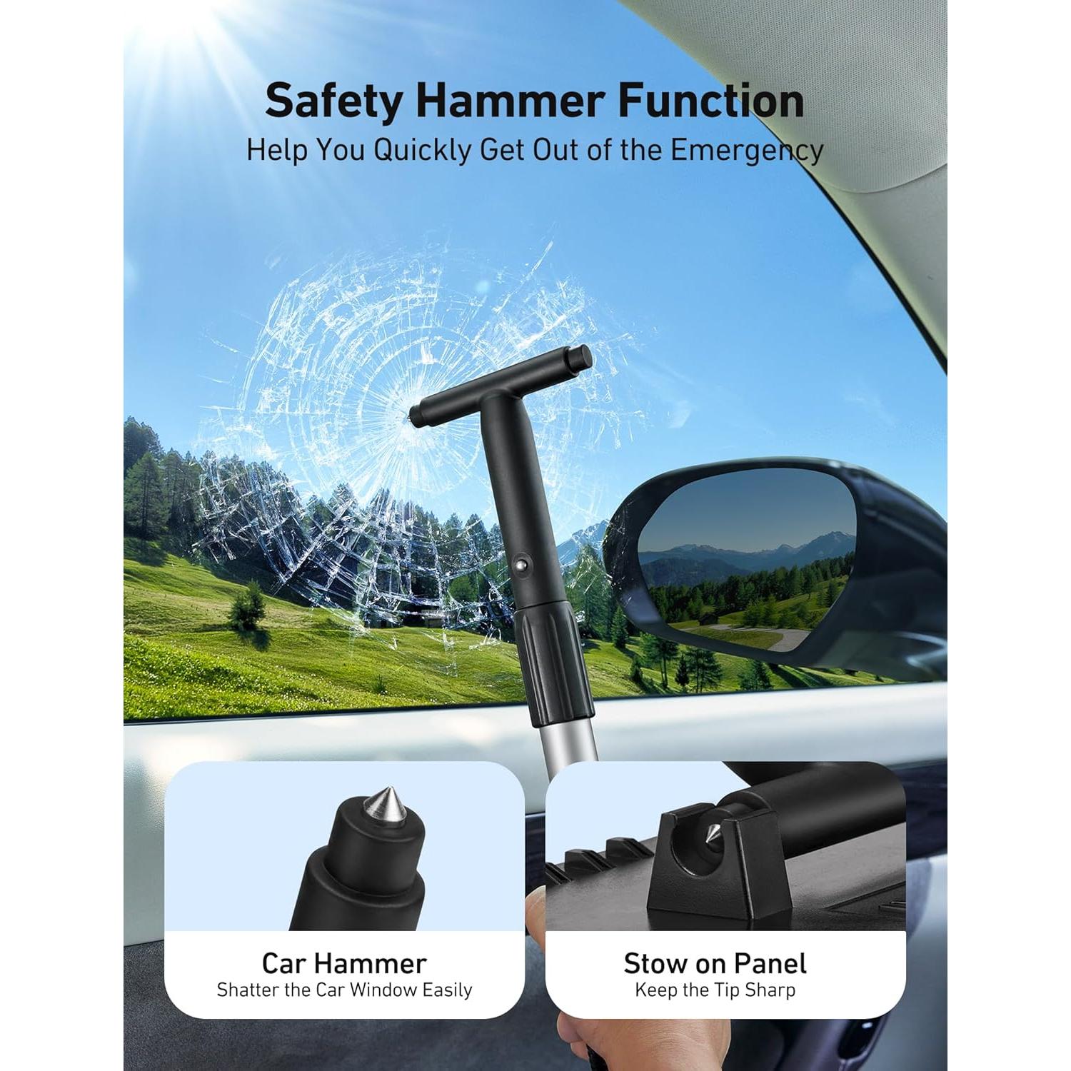 Limpiaparabrisas AstroAI con Mango Extensible y 4 Almohadillas