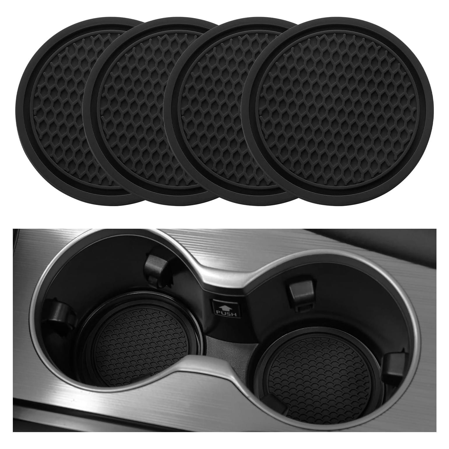 Posavasos SINGARO para Coche 4PCS Silicona Antideslizante