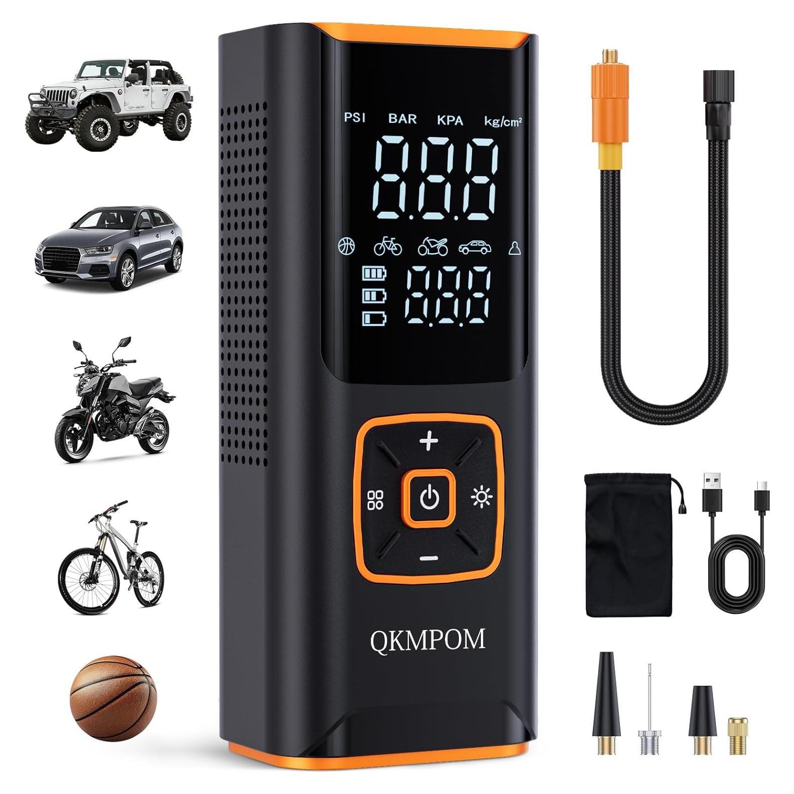 Compresor de Aire Portátil QKMPOM K7 180 PSI Inalámbrico