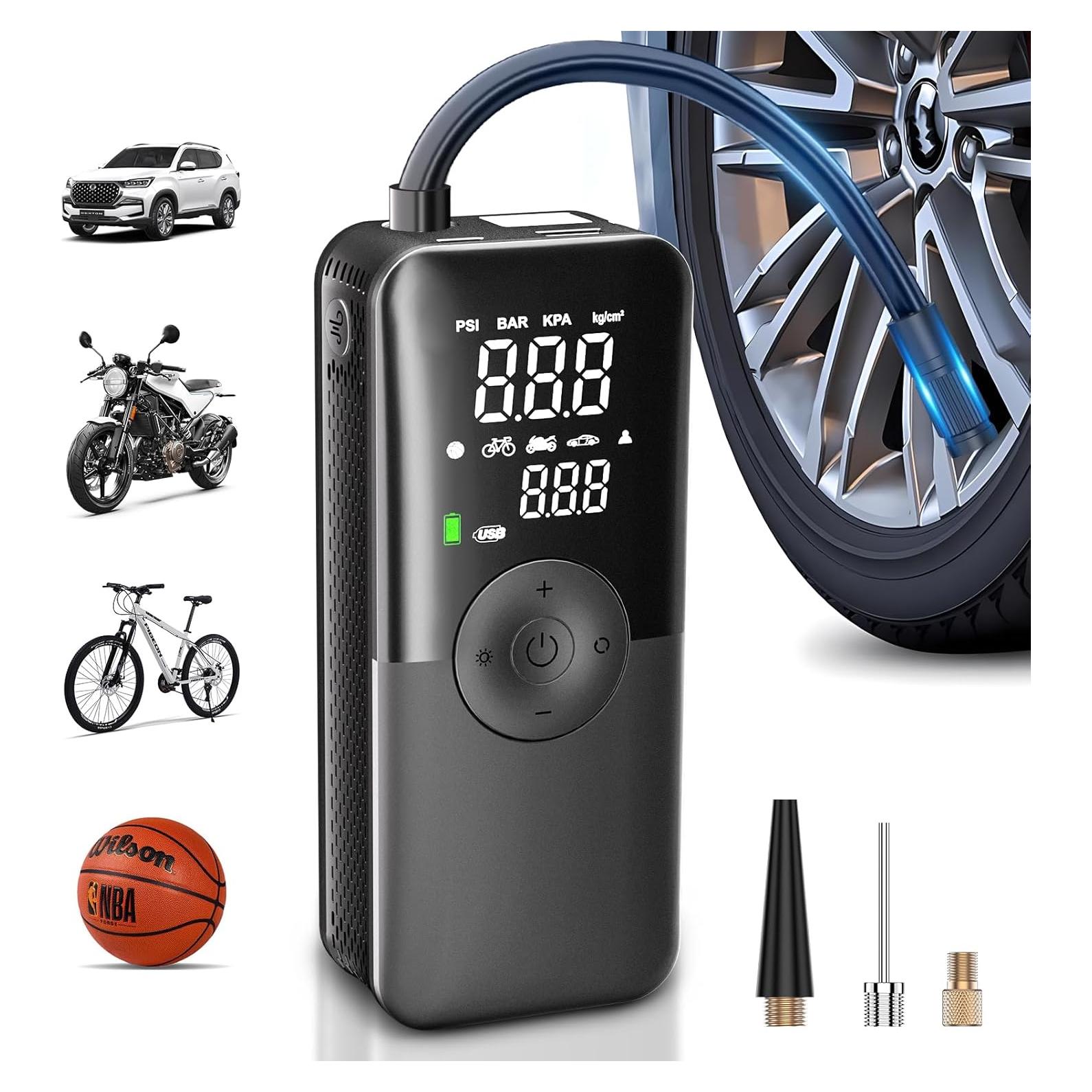 Compresor de Aire Portátil CARSUN 150PSI con Pantalla Digital