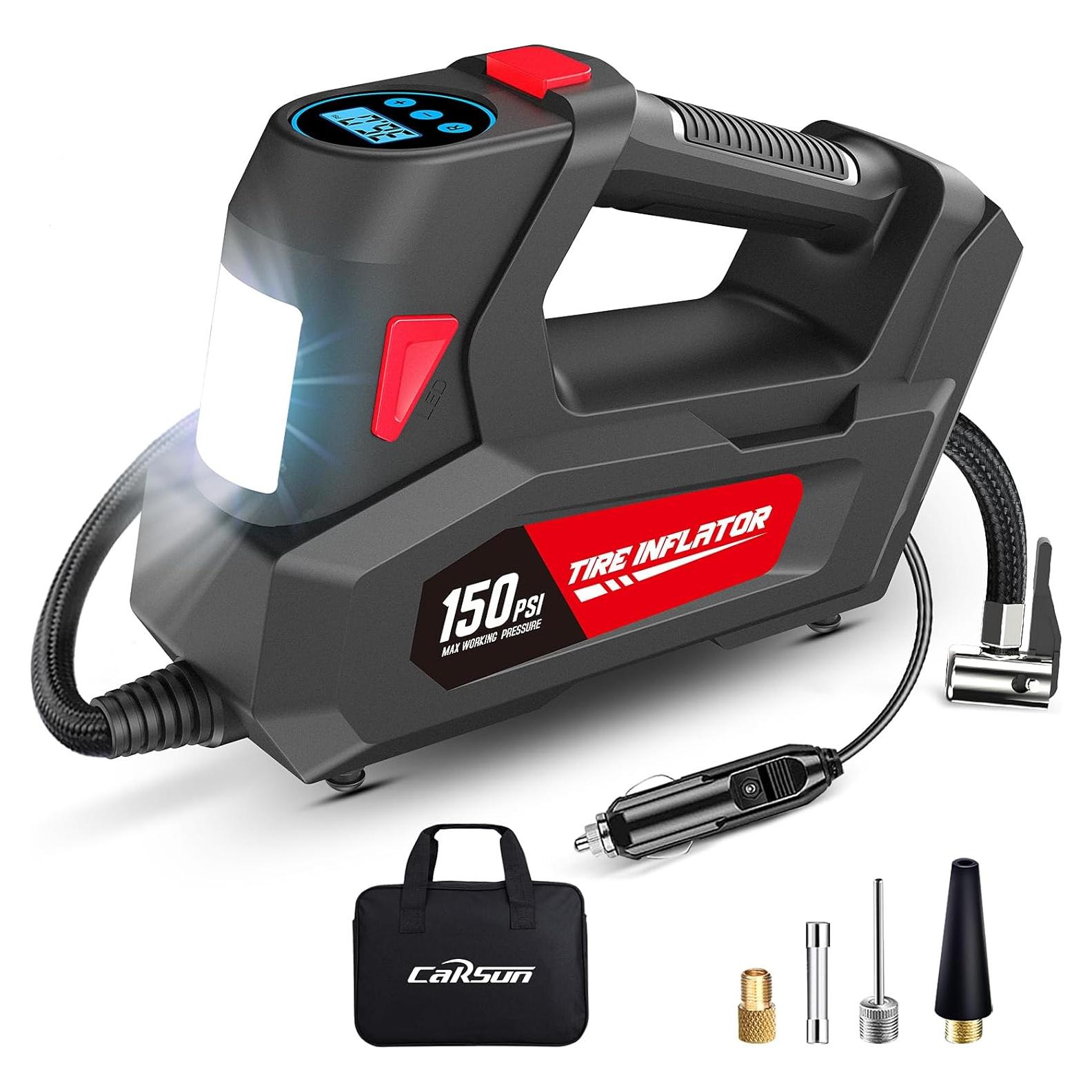 Compresor de Aire Portátil CARSUN C-2814-1 150 PSI Automático