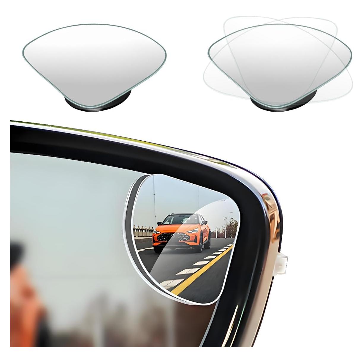 Espejos de Punto Ciego KVAEY 2 PCS Ajustables 360° HD