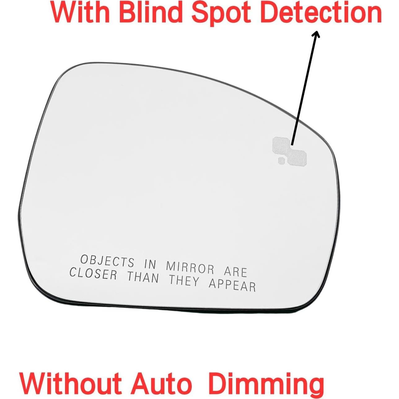 Espejo Lateral Derecho Calentado Jkzvicis con Punto Ciego