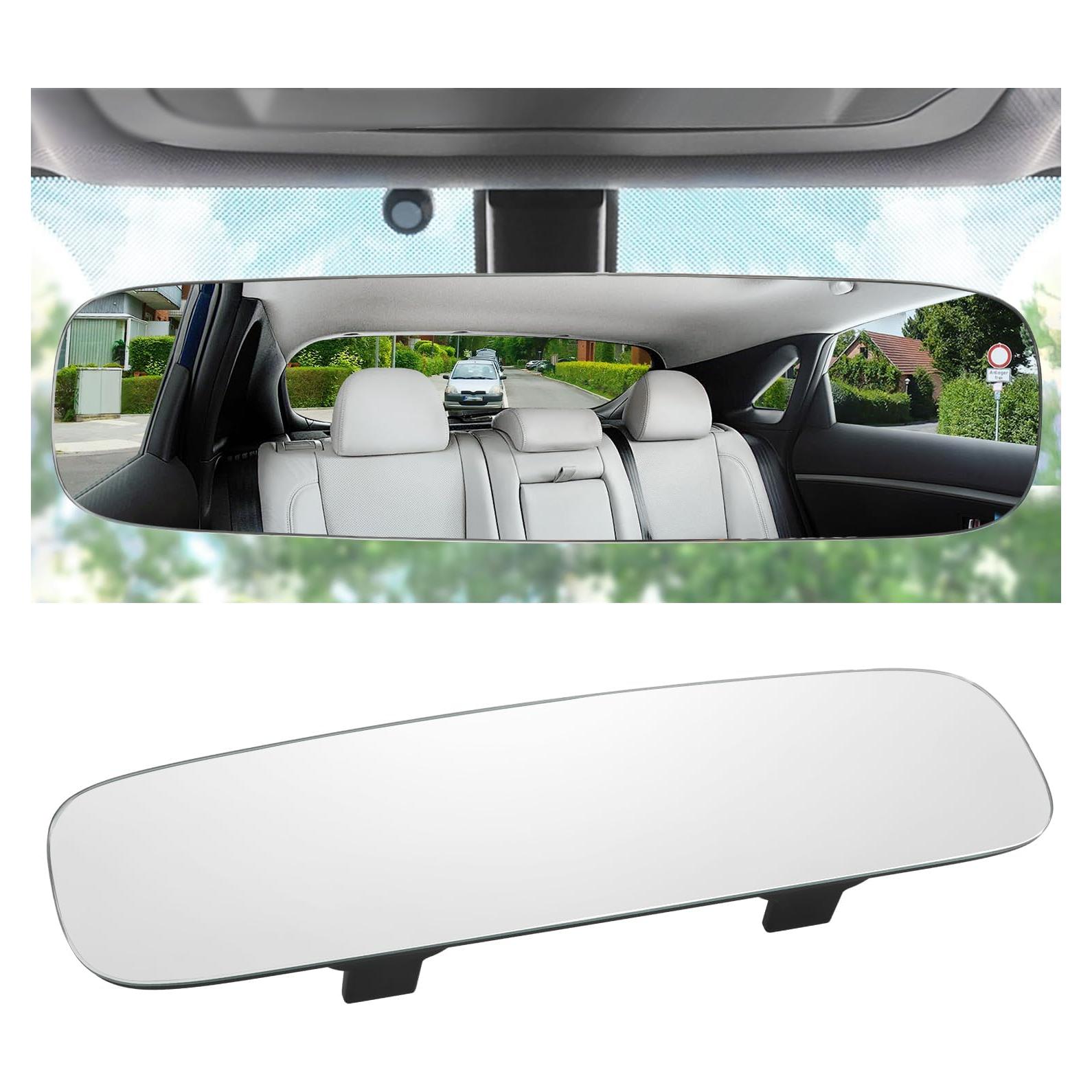 Espejo Retrovisor Panorámico LivTee 30x8.2cm Convexo Sin Marco