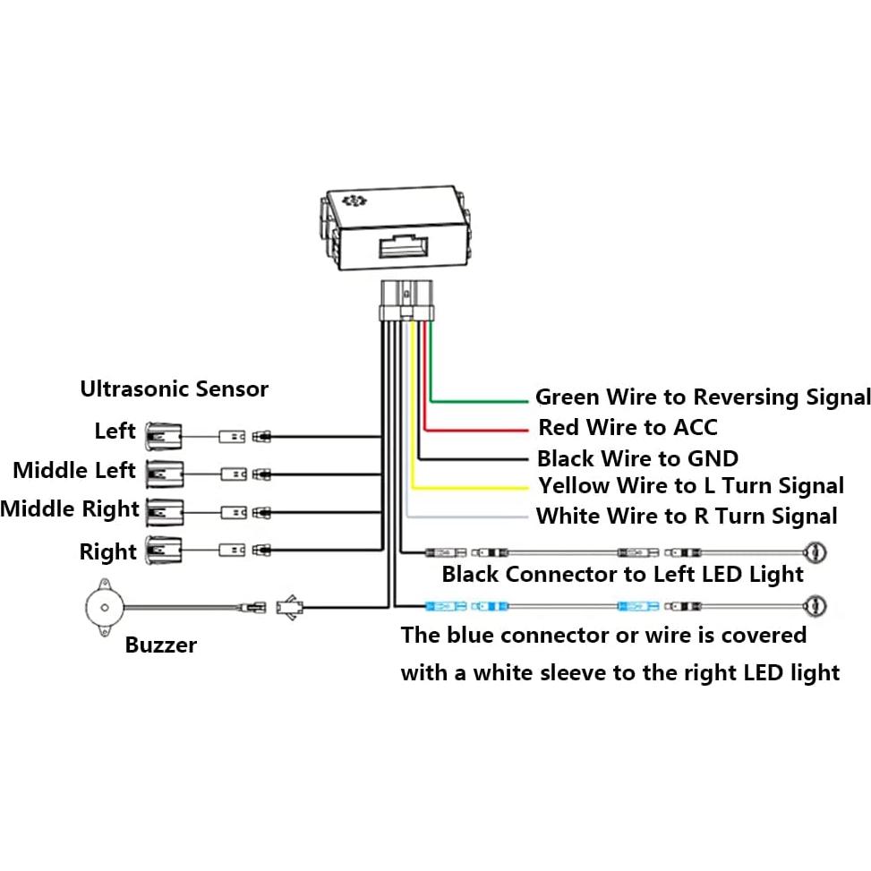 Sistema de Detección de Punto Ciego Riloer con 4 Sensores