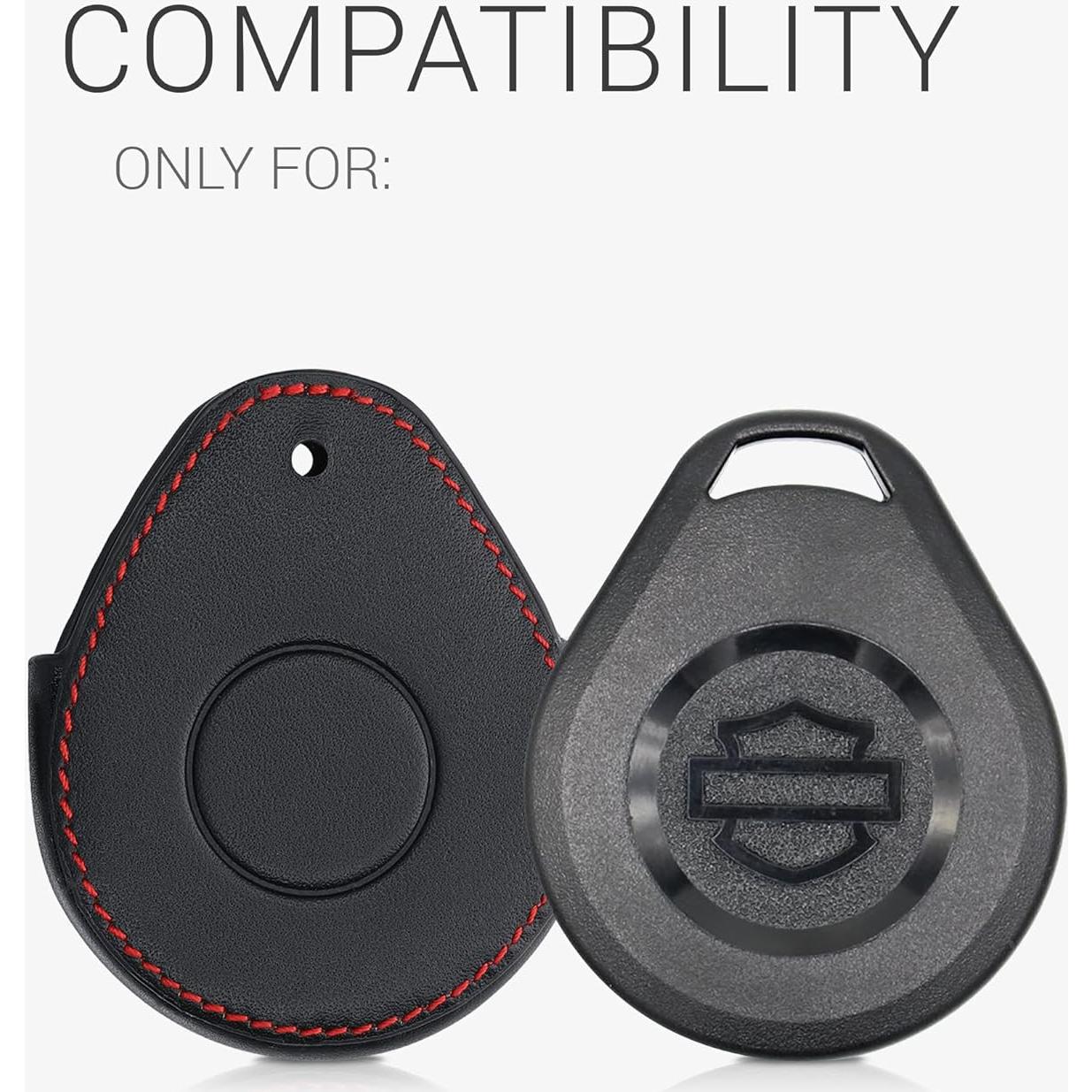 Cubierta de Llave kwmobile para Harley Davidson - Negro/Rojo