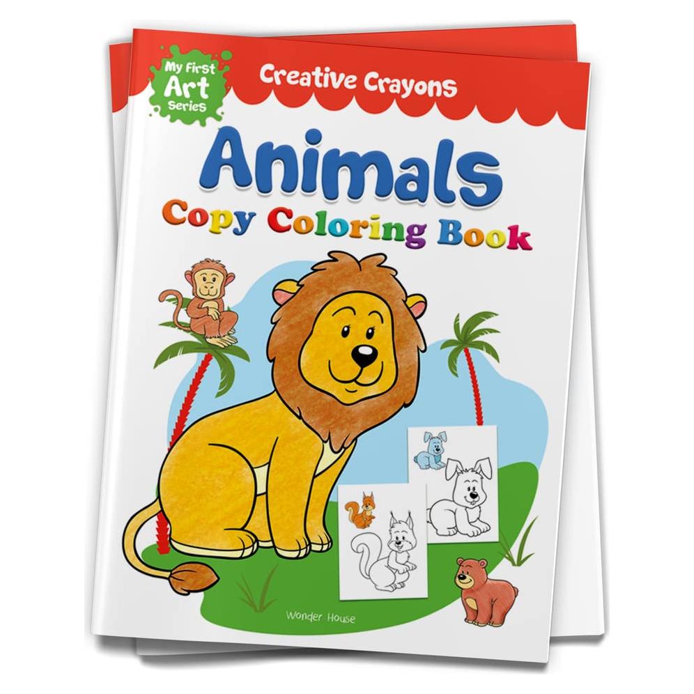 Colouring Book of Animals: Crayon Copy Colour Books (Creative Crayons)
