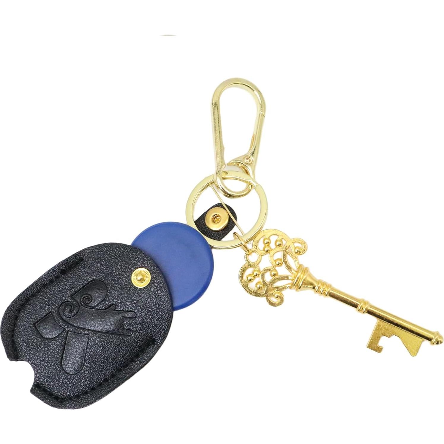 Funda de Llave de Coche Universal de Cuero Rosa Dorado