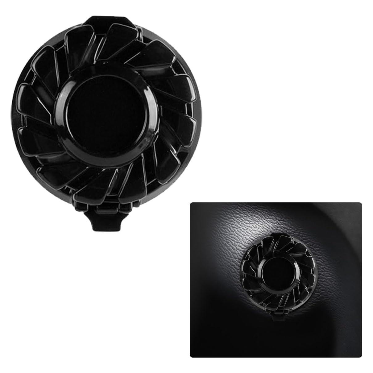 Cubierta de Botón de Inicio DUSCOKE Negro Mate 4.34x3.96cm