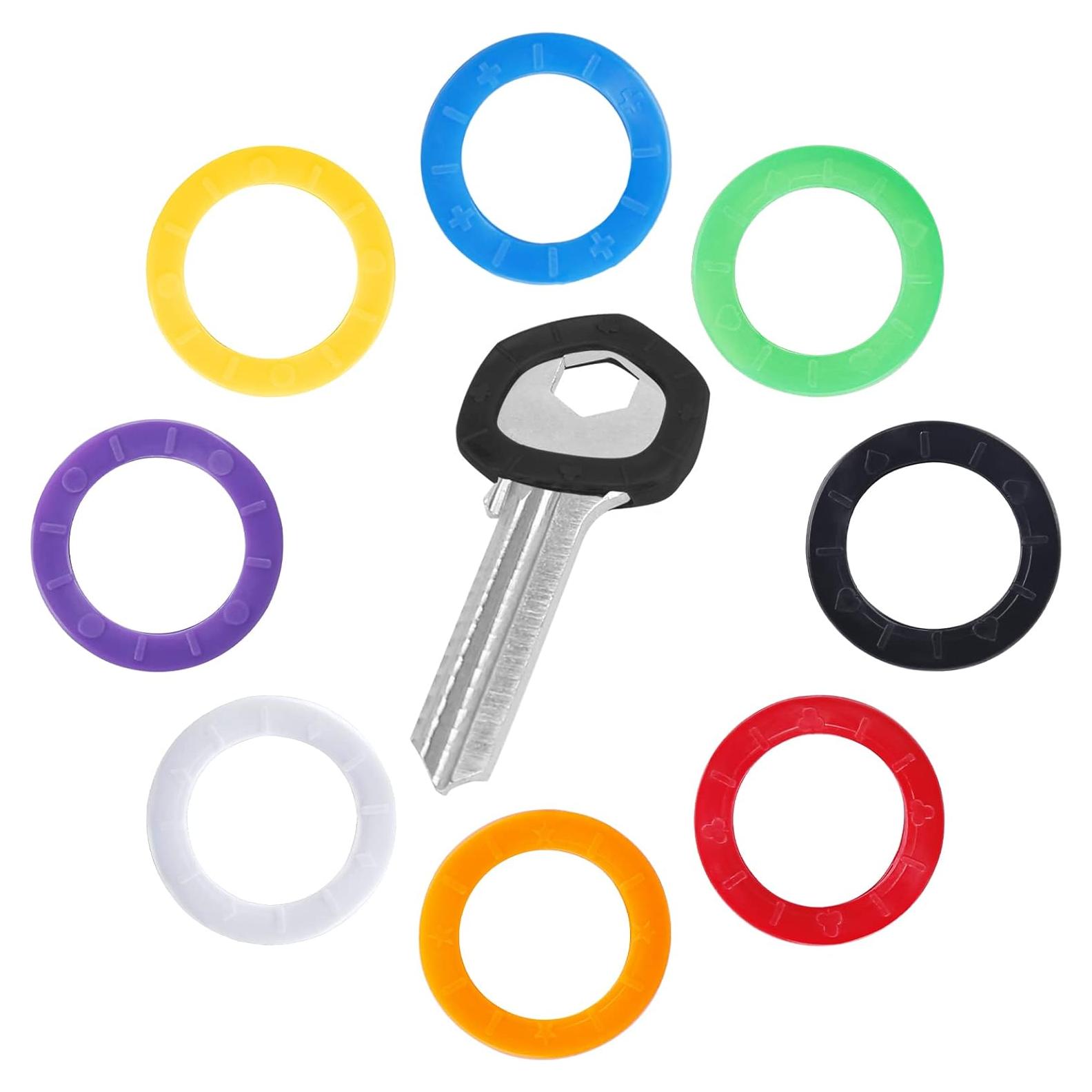 Tapas de Llave Uniclife 24 Piezas 2.29 cm Redondas 8 Colores