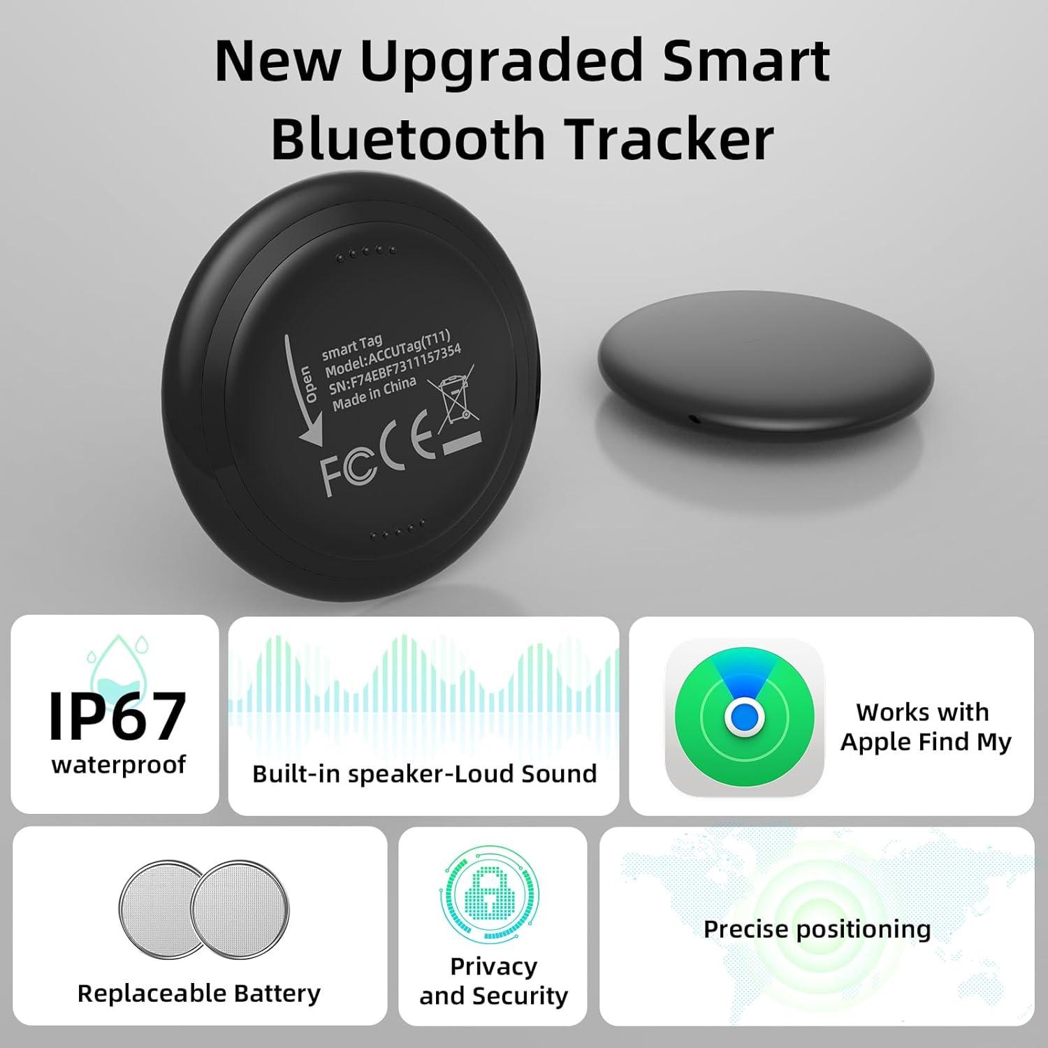 Rastreador Bluetooth Pepisk 4 Pack - Compatible con Find My iOS